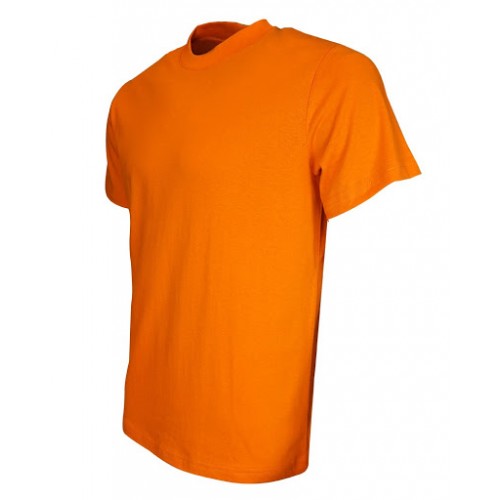O Yaka Kısa Kollu Turuncu T-Shirt