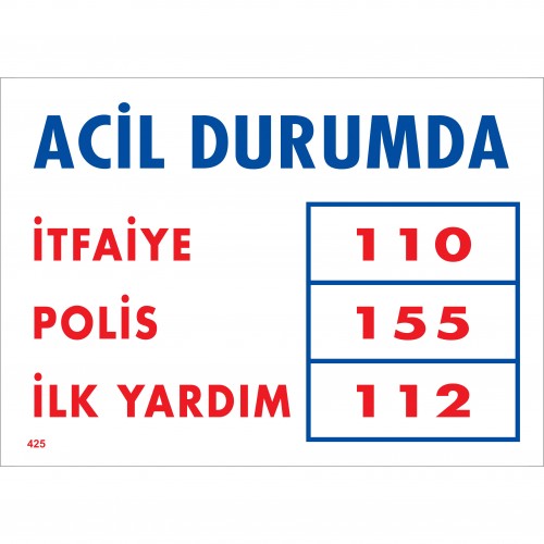 Acil Durumda Uyarı