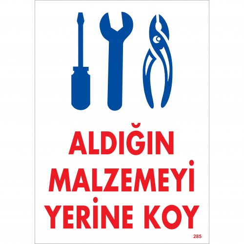 Aldığın Malzemeyi Yerine Koy