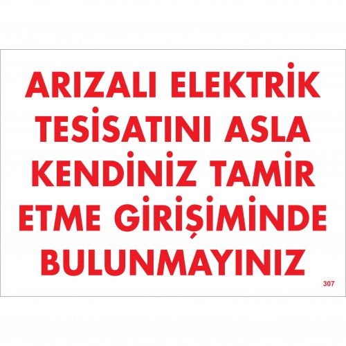 Arızalı Elektrik tesisatını Asla Kendiniz Tamir Etme Girişiminde Bulunmayınız