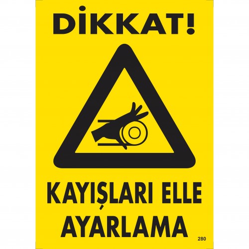 Dikkat! Kayışları Elle Ayarlama