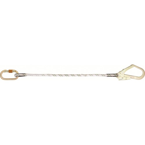 Kİ288 Kemer Sabitleme Halatı Statik Lanyard karabinalı ve büyük kancalı