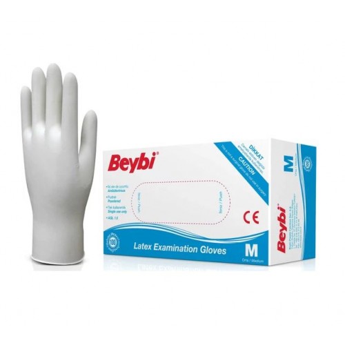 Beybi Tek Kullanımlık Latex Eldiven M