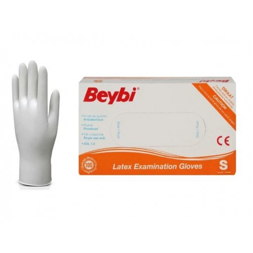 Beybi Tek Kullanımlık Latex Eldiven S